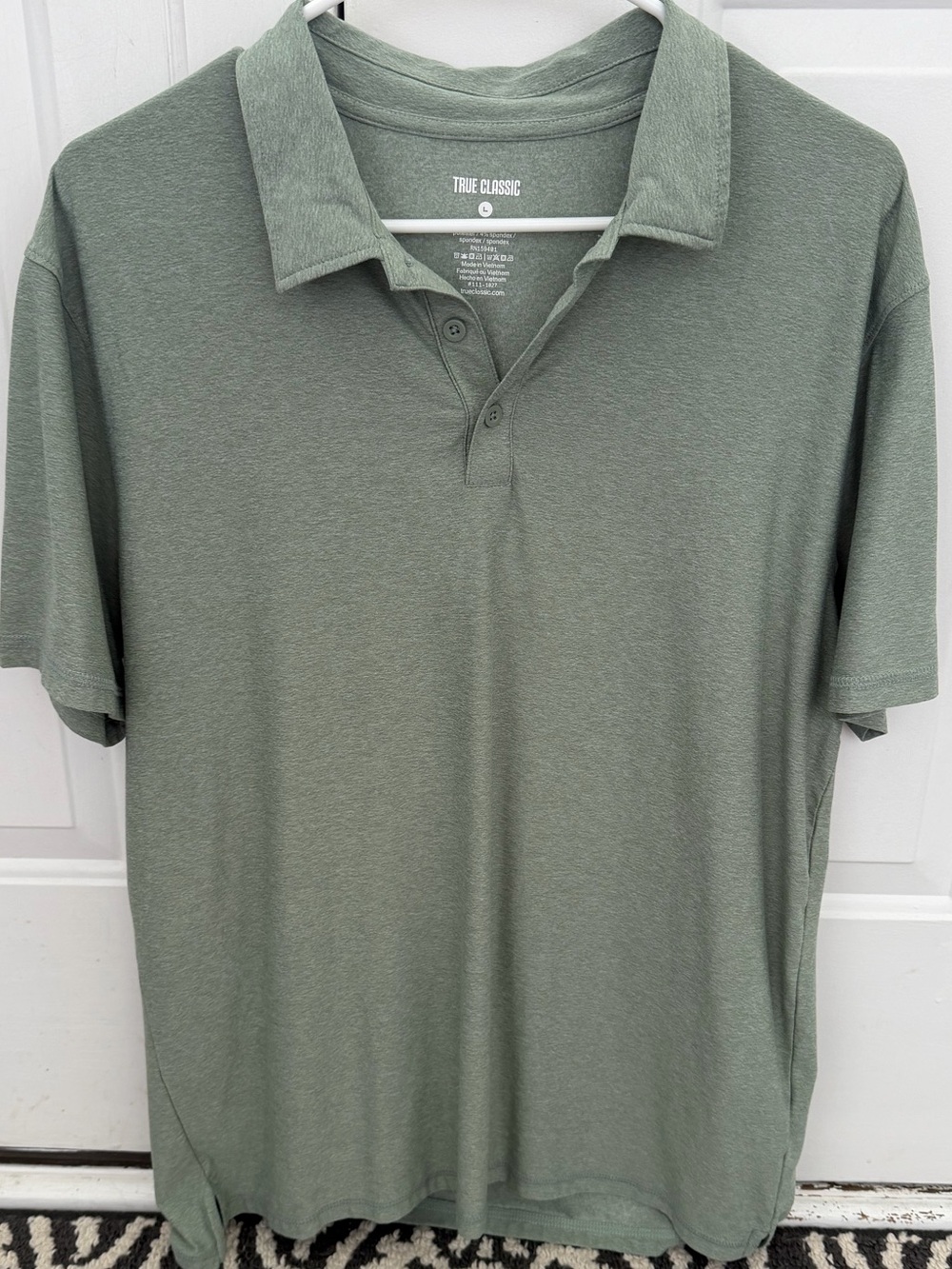 True Classic Men's Green Polo Shirt